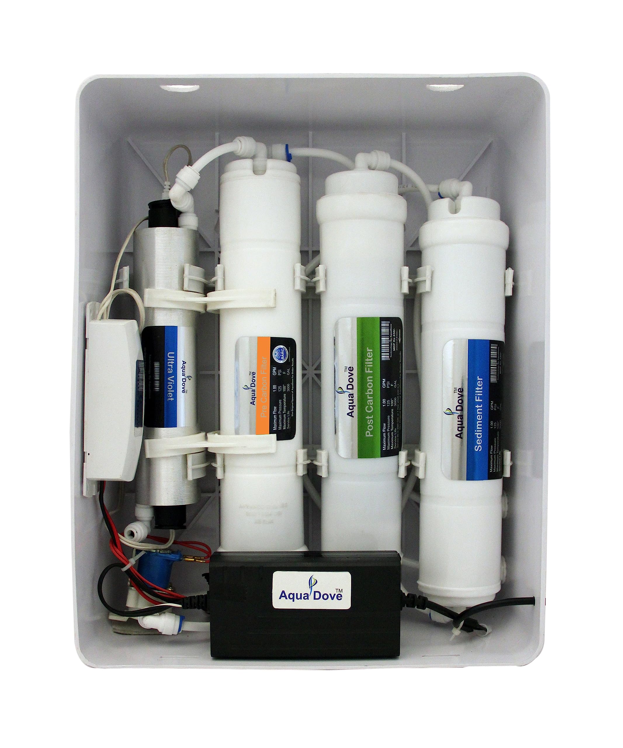 Aqua Dove || UV(Ultra Violet) water purifier suitable for munciple water (Not Suitable for Bore well ot tanker)