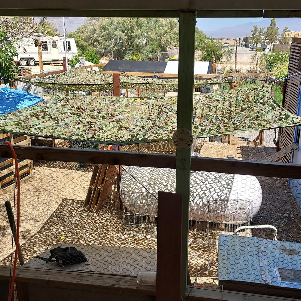 Filet de Camouflage Net Renforcé Militaire 1.5x2 2x3 3x3 3x4 3x5 3x6 5x5 3x10m, Filet D'ombrage Blanc, Voile D'ombrage Exterieur for Chasse, Pergola, Protection Solaire