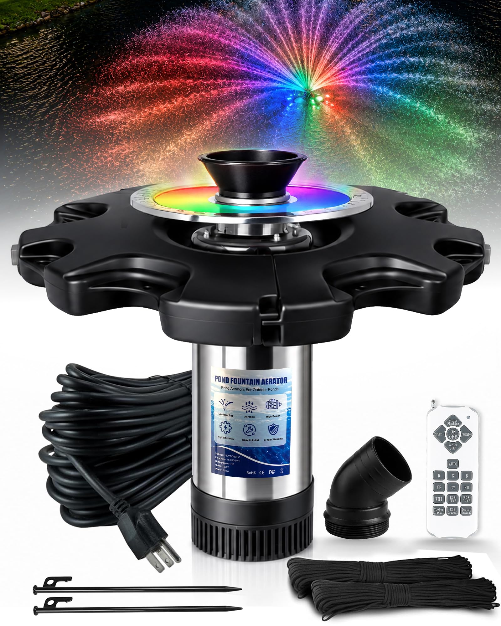 Pondvita LED Fountain Aerator