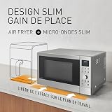 Panasonic NN-CD58RSEPG Friggitrice ad Aria e Forno a Microonde Combinato 4in1 da 27 L, Inverter da 1000W, Grill da 1300W, Convezione, Airfryer, 19 Programmi Automatici, Manopola, Acciaio Inossidabile - 5