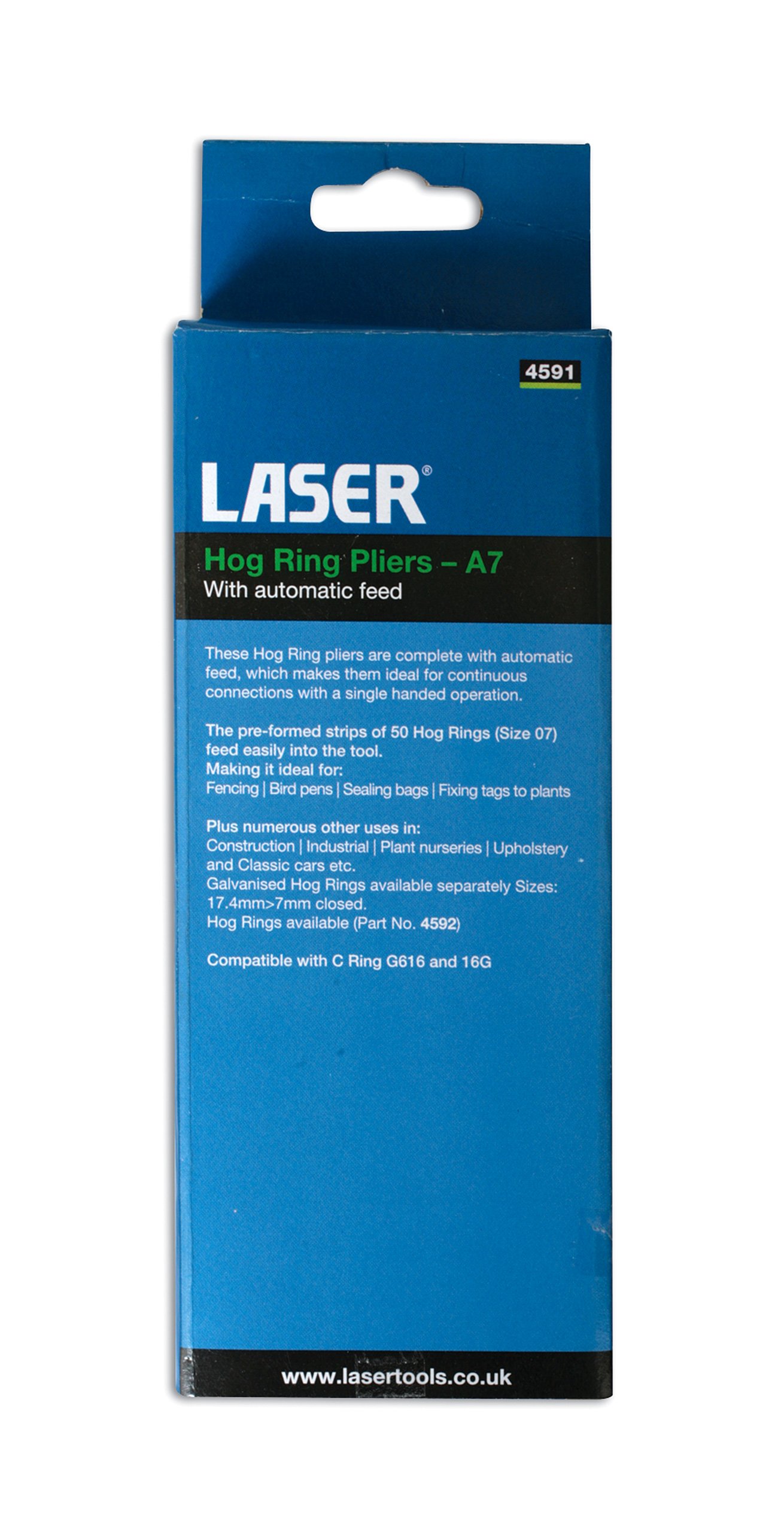 Laser 4591 szczypce do pierścieni wieprzowych