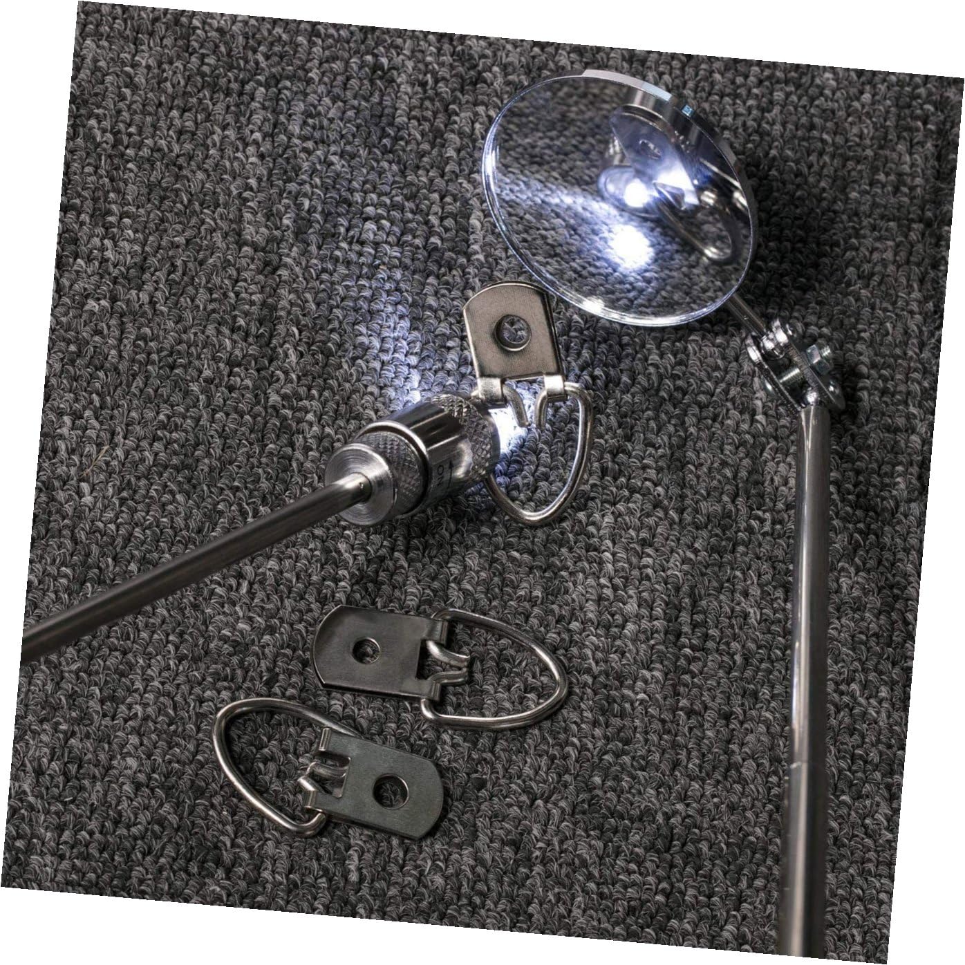 WOONEKY 4piezas Herramientas Magnéticas Telescópicas Barra Magnética Reparación Espejo De Inspección Giratorio