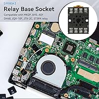 Vista 2 de Agatige Enchufe base de relé de potencia de 8 pines, enchufe octal PF083A con abrazadera de presión, soporte de base de tornillo para montaje