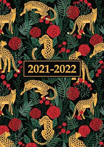 A4 Academic Diary 2021-2022 Week To View | Leopards &amp; Roses In The Wild: Mid Year Diary / Academic Planner August 2021 - July 2022 / Personal ... Goals, Lists) Inspirational &amp; Motivational
