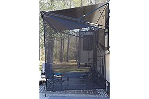 EXCELFU RV Awning Side Sun Shade Screen 9’X7’- RV Awning Side Shade...