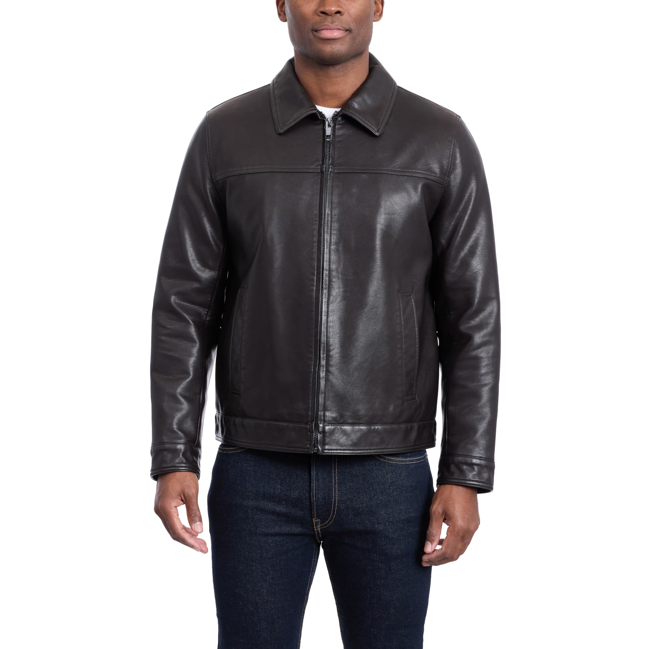 Tommy Hilfiger Adaptive Classic Faux Leather Jacket chamarra de imitación cuero Hombre