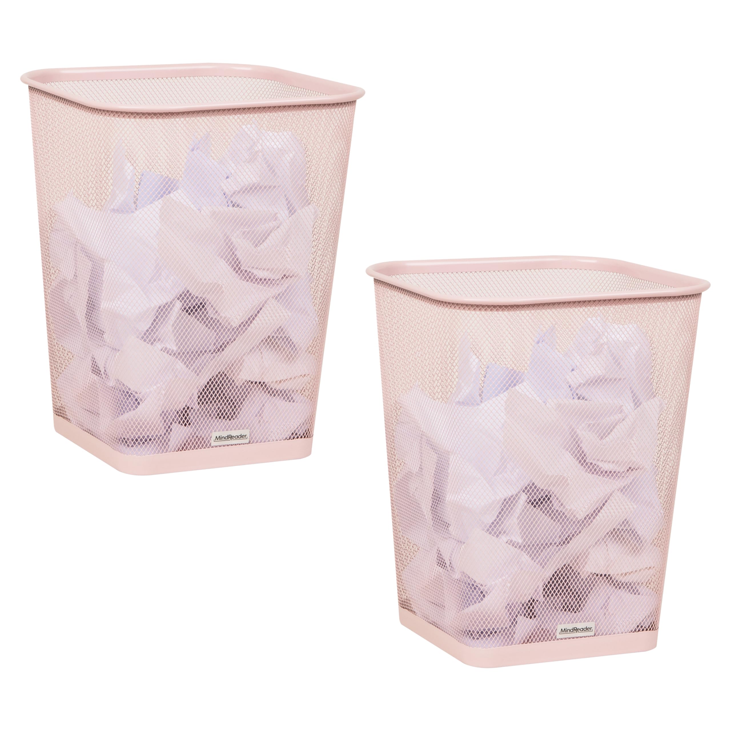 Mind Reader Mesh Trash Cans - Set of 2 -10