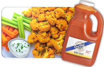 Crystal Pure Louisiana Original Hot Wing Sauce, 1 Gallon, Aged Cayenne Peppers, Buffalo Wing Marinade, Bake, Broil, Grill