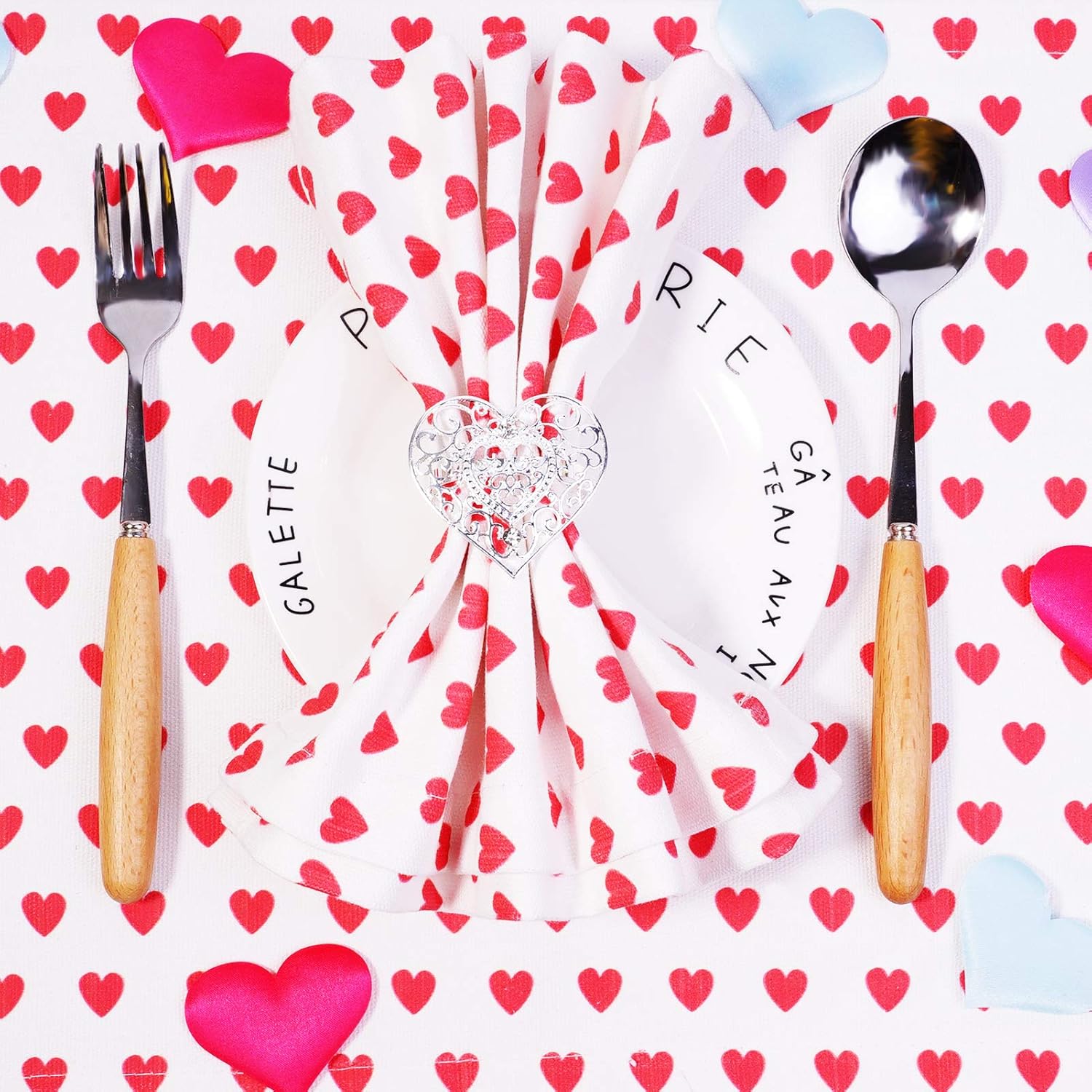 One-Day Sale: Up to 40% Off Wedding Day Napkin Rings 8pcs, Heart Napkin Ring Holders, Dinner Tables Rings for Dinner Parties Weddings Family Gatherings Table Decor (Silver) Best Quality 🔥 Wedding Day Napkin Rings 8pcs, Heart Napkin Ring Holders, Dinner Tables Rings for Dinner Parties Weddings Family Gatherings Table Decor (Silver)