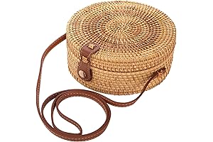 Round Straw Crossbody Bag - Perfect Summer Accessory