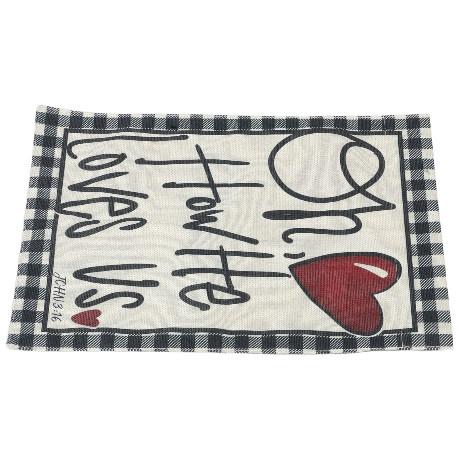 Bandera de jardín de San Valentín de doble cara con corazones