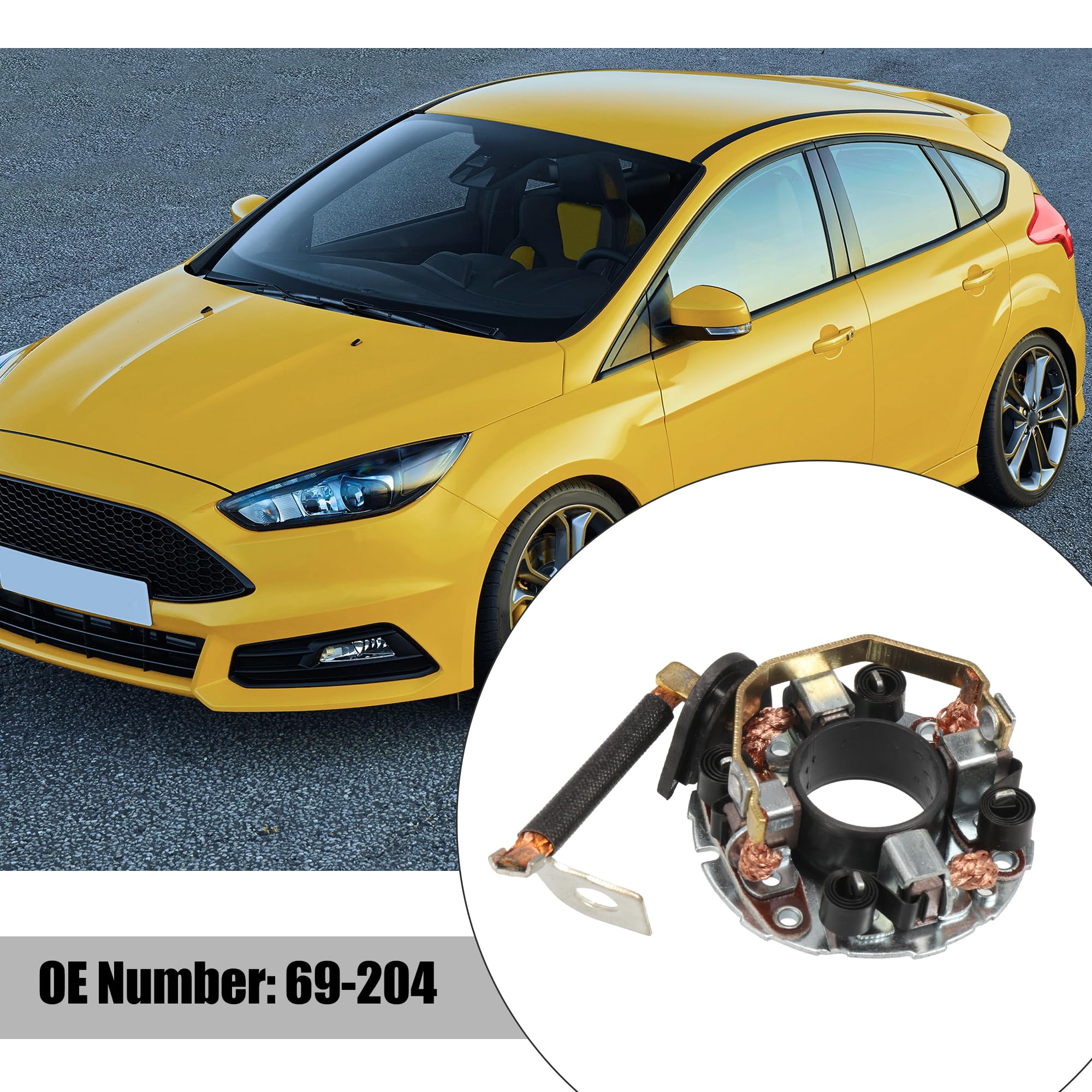 X AUTOHAUX 69-204 Coche Arrancador Cepillo Soporte Ensamblaje Nuevo Arrancador Motor Cepillo