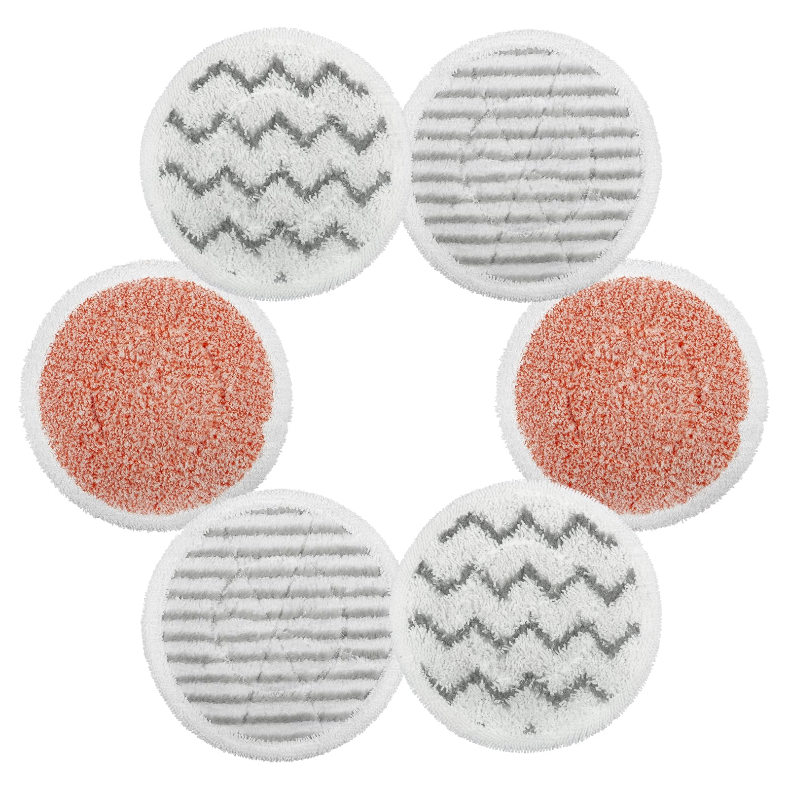 Upgraded 6-Pack S7000 Pads Replacement Steam Mop Pads Compatible with Shark S7000AMZ S7001TGT Series Mop Pads, Steam & Scrub All-in-One Cleaning (6)