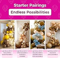 Vista 331 de Bezente Globos de látex verde lima para fiesta, paquete de 100 globos de color verde claro de 12 pulgadas, globos redondos de helio verde fruta