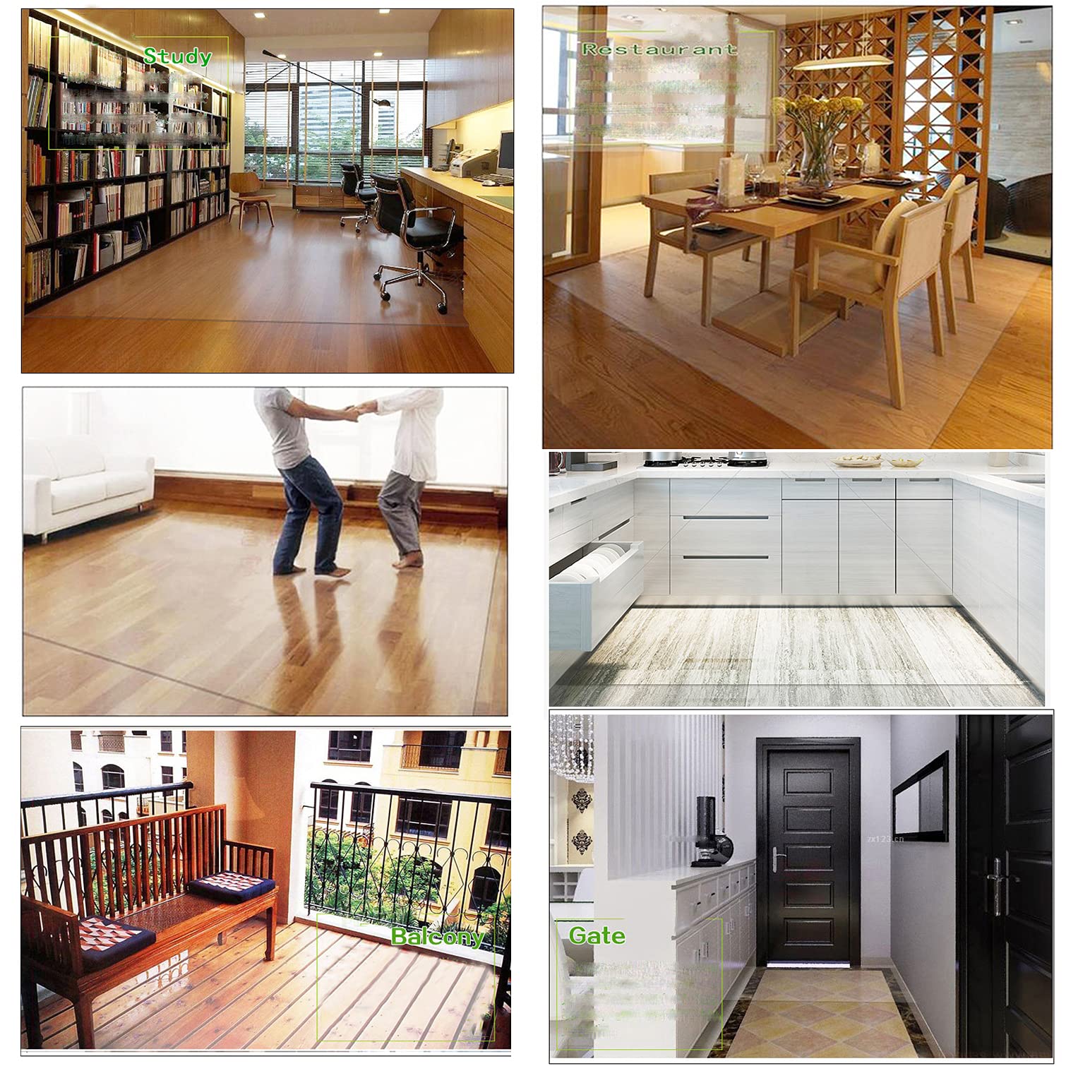 Tappetino trasparente per sedie per pavimenti in legno duro, protezione in plastica trasparente, tappetino in PVC per ingresso, camera da letto, ufficio, sedia girevole per pavimenti in legno,