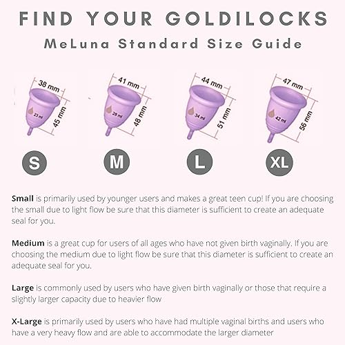 Copa menstrual más personalizable, ajuste personalizado para todo tipo de cuerpo, reutilizable, cómoda, almohadilla alternativa de tampón (mediano,