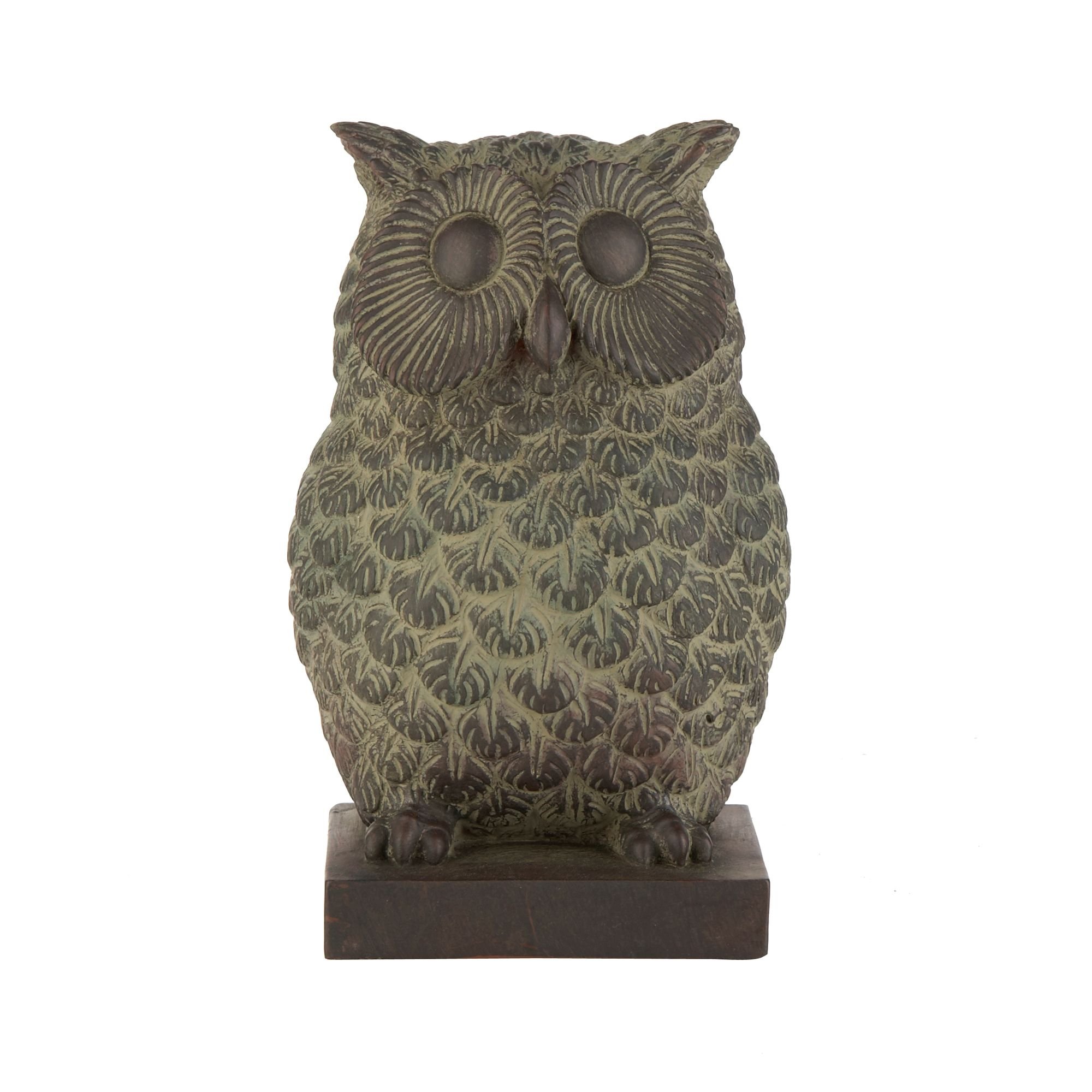 Brown Gisela Graham Resin Owl Bookends