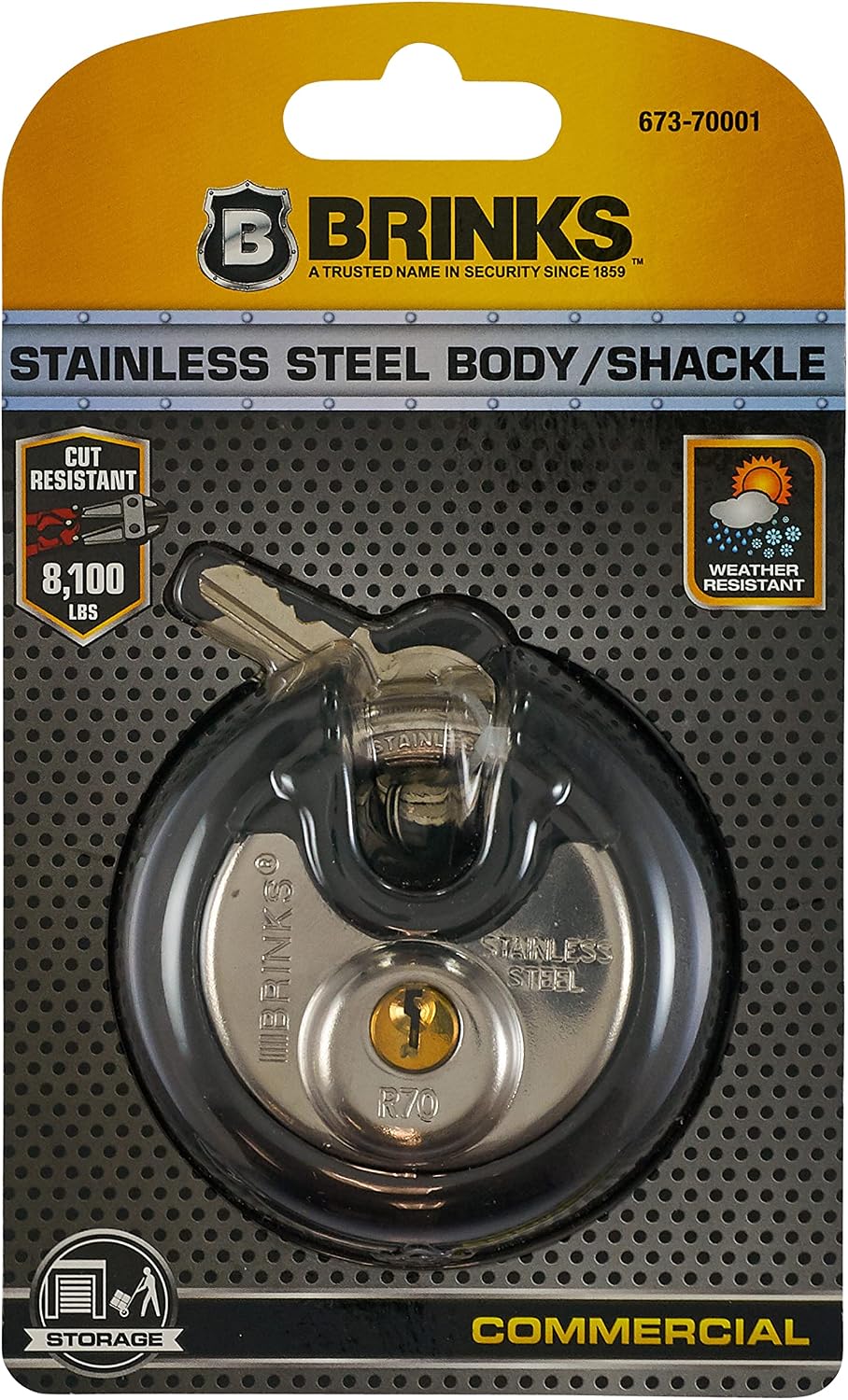 Flаѕh Dеаlѕ - 80% оƒƒ Brinks 673-70001 Commercial Stainless Steel Discus Padlock, Keyed, 70 mm, 4 Pin Cylinder , Black Flаѕh Dеаlѕ - 60% оƒƒ Brinks 673-70001 Commercial Stainless Steel Discus Padlock, Keyed, 70 mm, 4 Pin Cylinder , Black