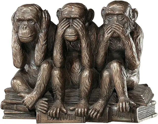 Design Toscano Three Wise Monkeys Statue - Beeldjes Horen Zien en Zwijgen