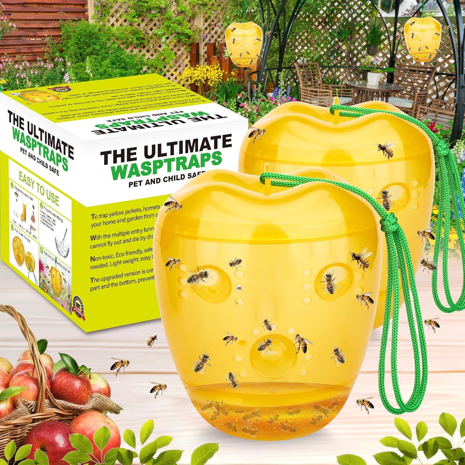 Buy Wasp Trap, Yellow Jacket Trap Outdoor Hanging, Wasp Repellent