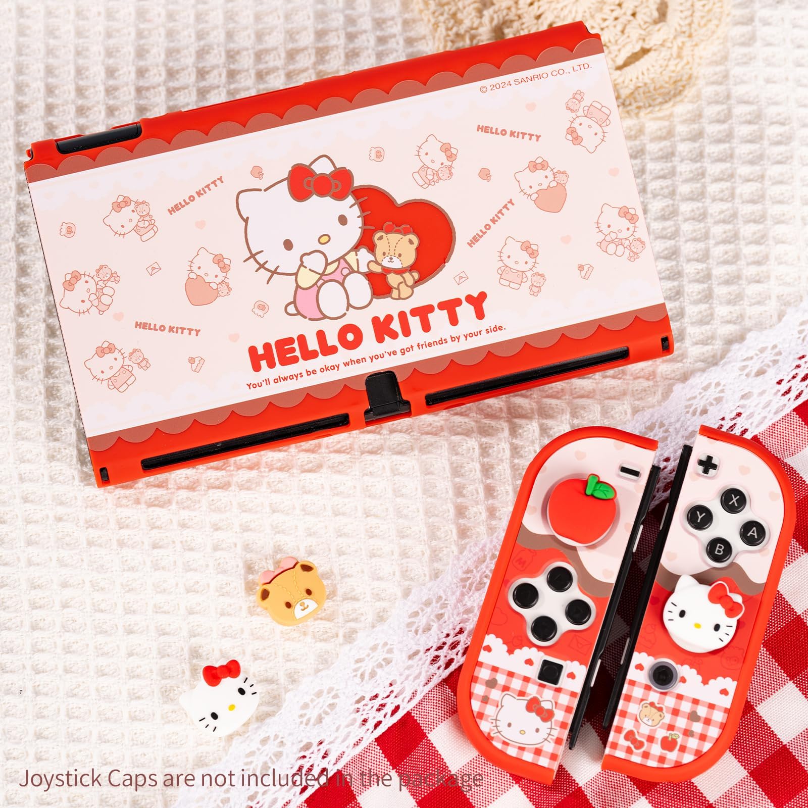 Kuitmor-Schutzhülle für Switch OLED, schlanke, kratzfestes und stoßdämpfendes Design, Original-Controller-Cover-Skins