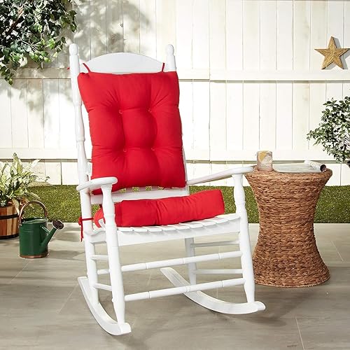 Miniatura 5 de Klear Vu Cojín de solárium, para interior y exterior, para patio, sala de estar o guardería, juego de 2 piezas, asiento de 19 x 19 pulgadas y