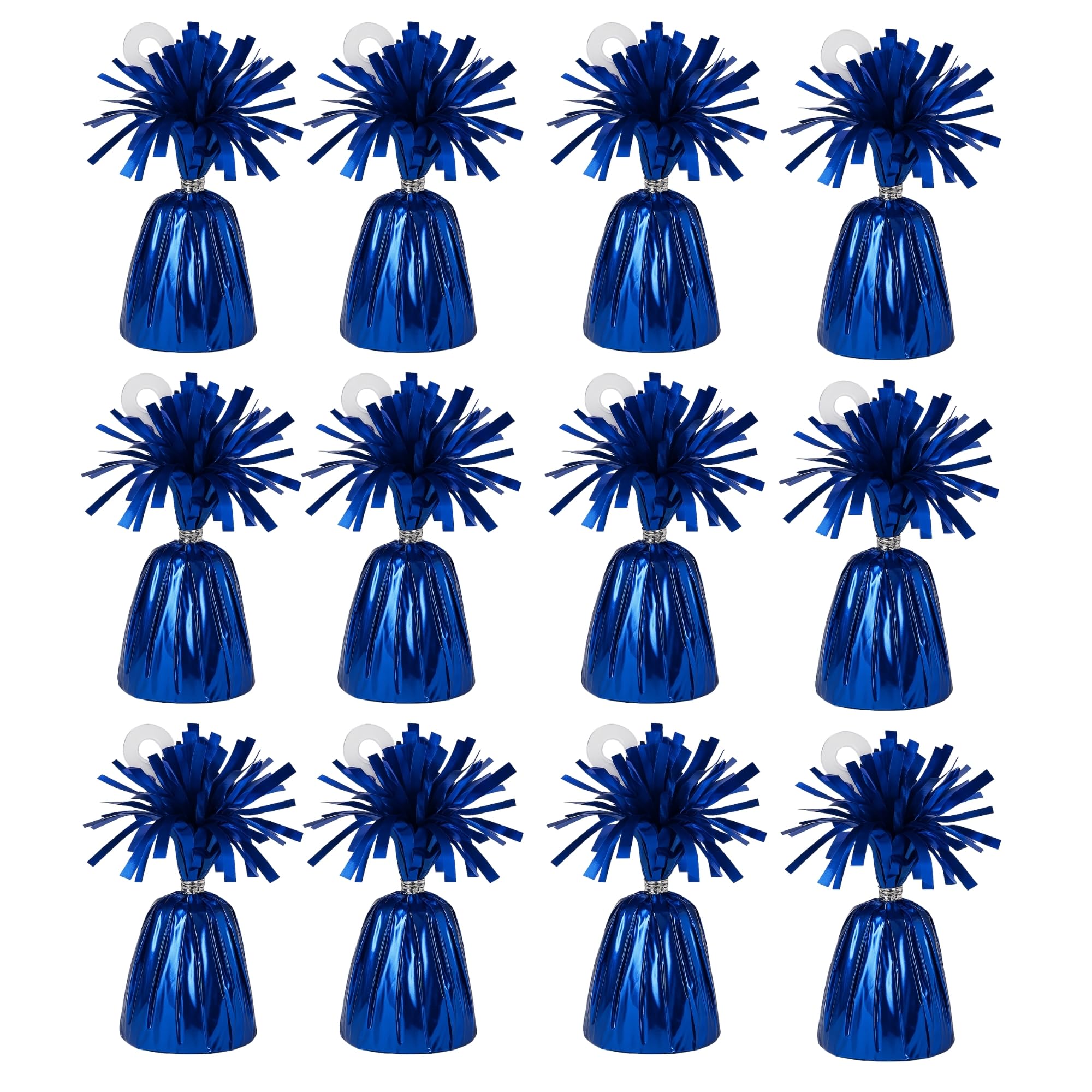 Foil Balloon Weights for Helium Balloons | Metallic Foil Balloon Holder | Birthday Parties, Events & Wedding Celebrations Decoration Accessory (Dark Blue, Pack of 12)