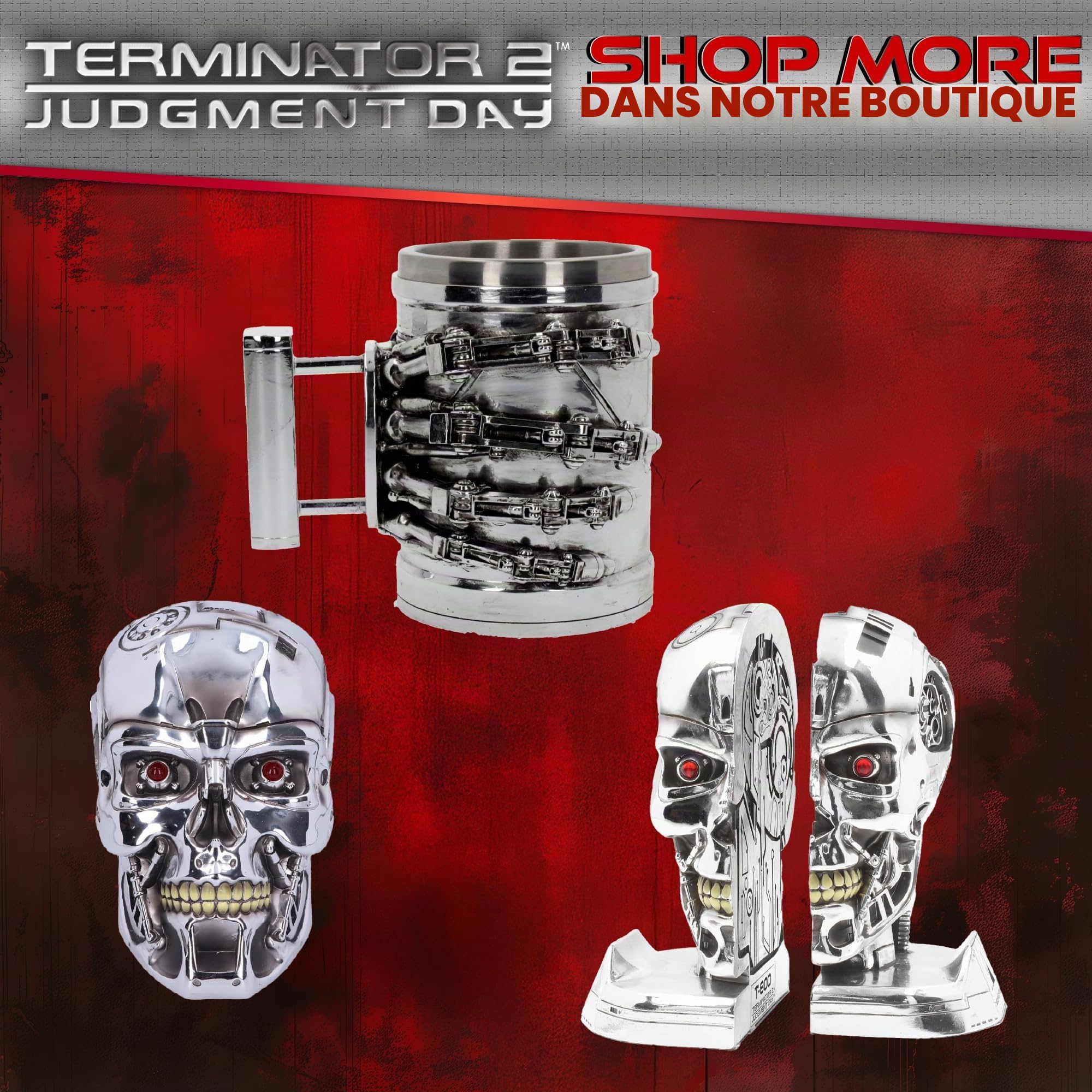 Nemesis Now Boite de Rangement Terminator T-800 : Buste