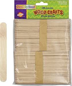 Pacon Jumbo Natural Craft Sticks,100 pieces per pack
