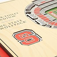 Vista 19 de YouTheFan NCAA Oklahoma Sooners - Arte de pared 3D de 5 capas con vista al estadio, Gaylord Family Oklahoma Memorial Stadium, 13.00 x 17.00 pulgadas