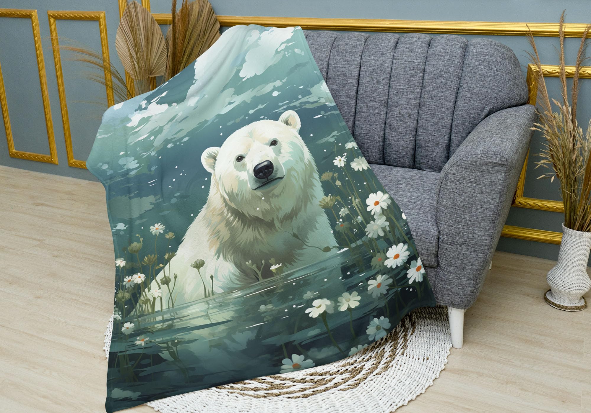 Amazon.com: CAPITUNEISKINEPA Polar Bear Blanket - Polar Bear Gifts