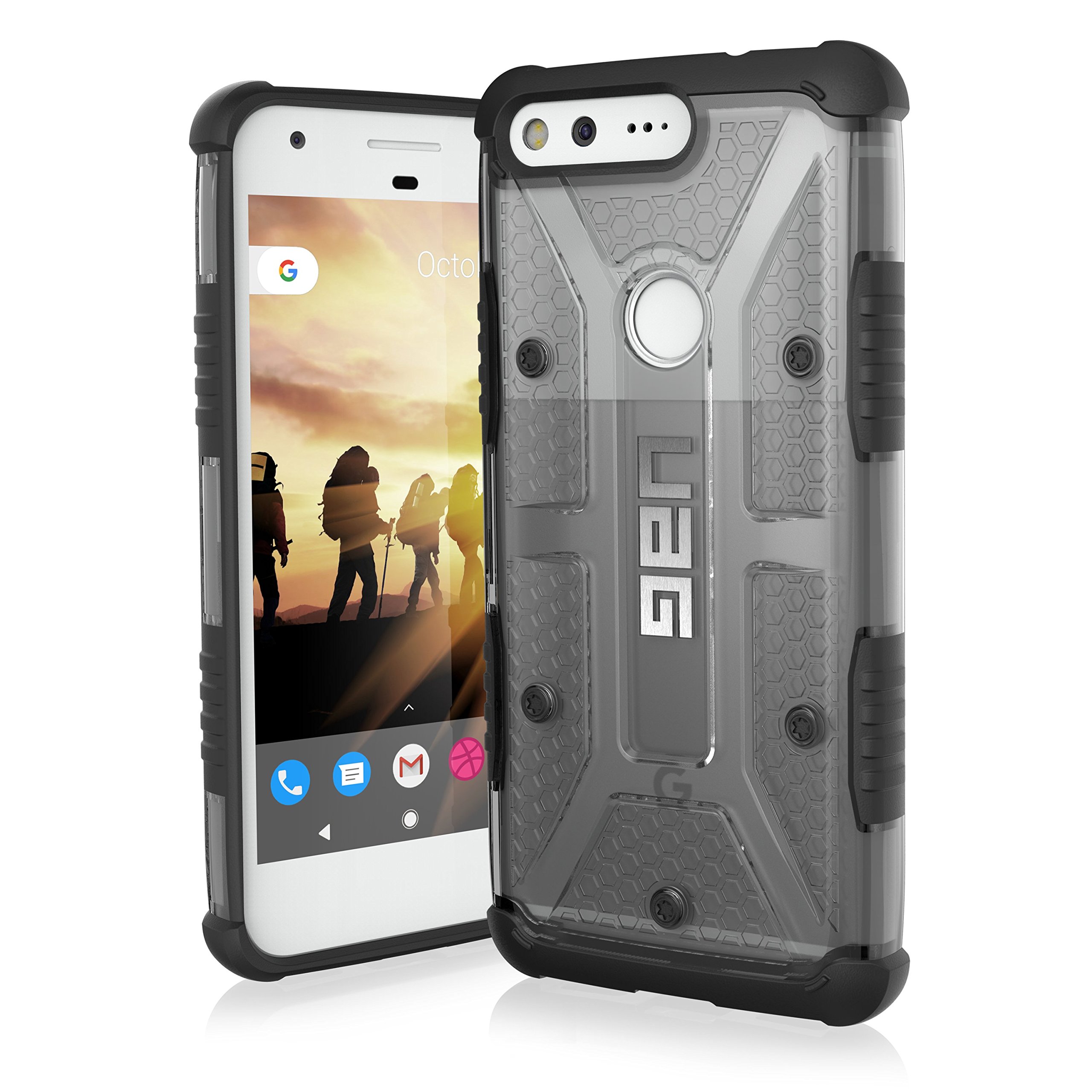 URBAN ARMOR GEAR[UAG] Google Pixel [5-inch Screen] Plasma Feather-Light Rugged [Ash] Military Drop Tested Phone Case