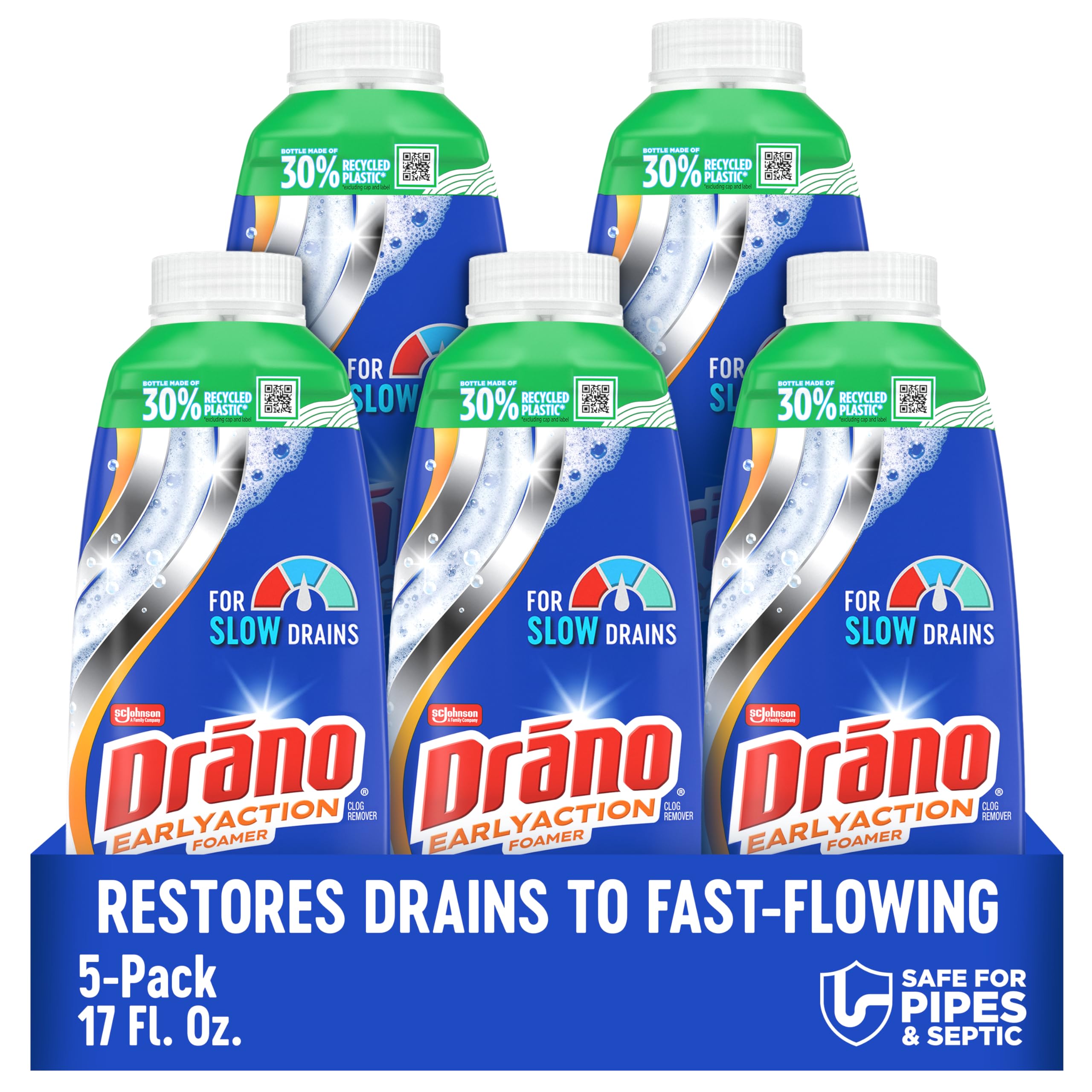 Drano EarlyAction Foamer 5-Pack