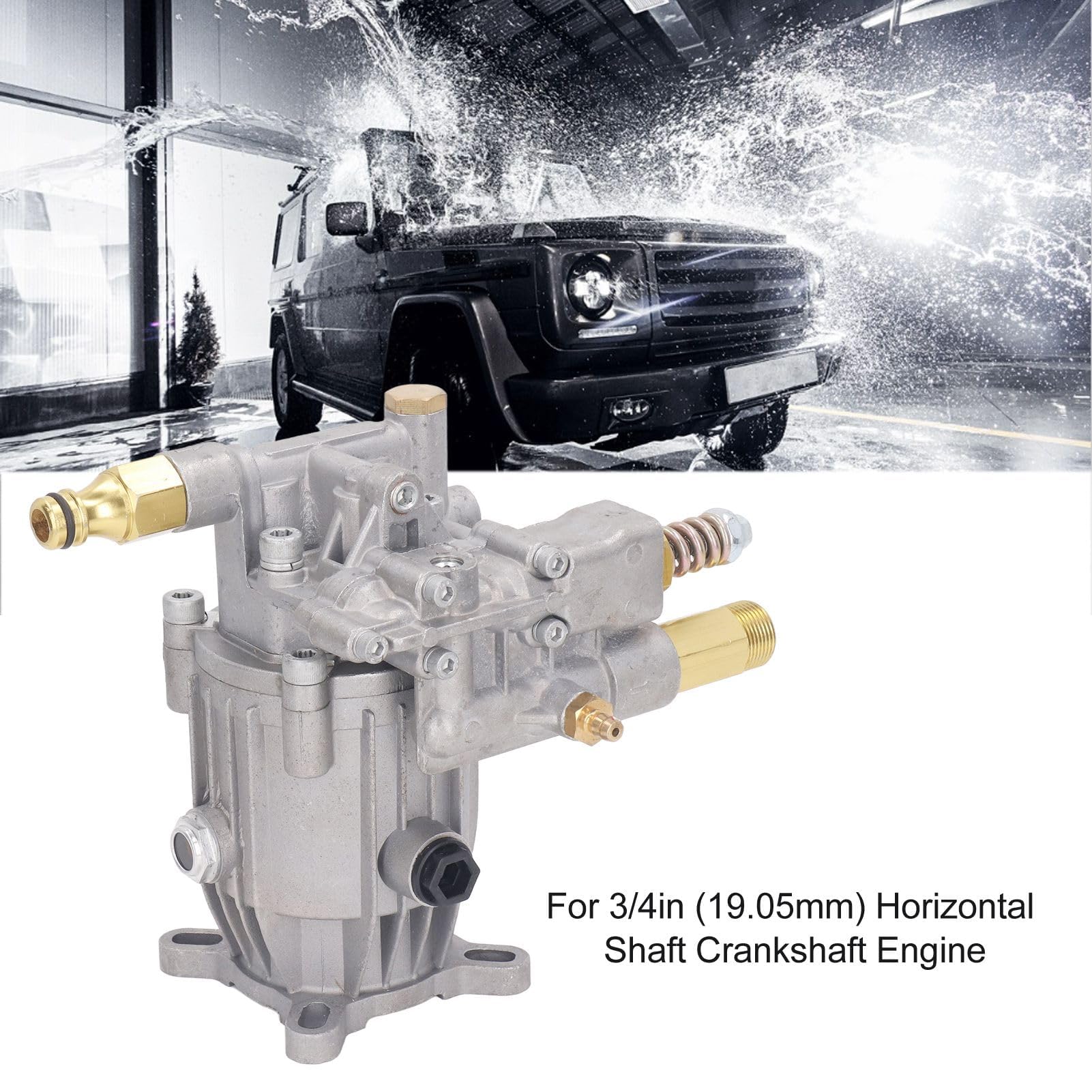 Ejoyous Pompa Idropulitrice, 2610-3000PSI, 2,2-2,4GPM, Blocco Motore Esente Manutenzione, a Doppia Tenuta, Adatto per Simpson G3050OH Troy Bilt