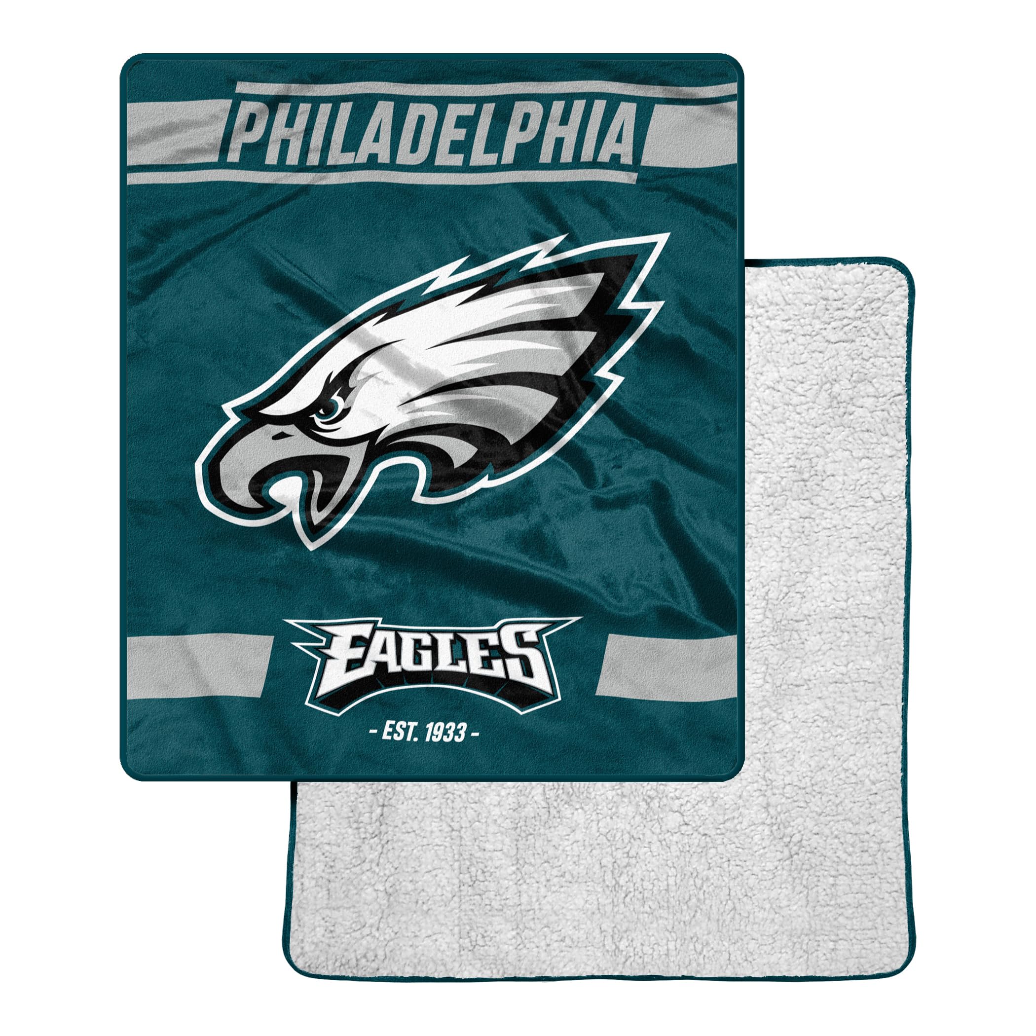 Amazon.com: Northwest NFL Philadelphia Eagles Legion Sherpa Silk Touch  Throw Blanket, Team Colors, 50 x 60 : Sports u0026 Outdoors