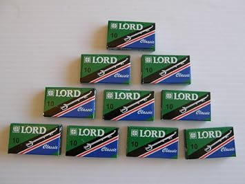 100 LORD Super Stainless CLASSIC Double Edge Safety Razor Blades