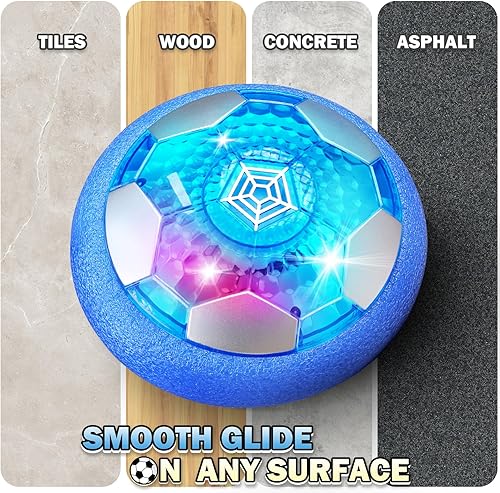 Miniatura 8 de BaLaM Hover - Pelota de fútbol para niños de 3 a 12 años, juguetes recargables para interiores, juguetes iluminables, regalos de Navidad,