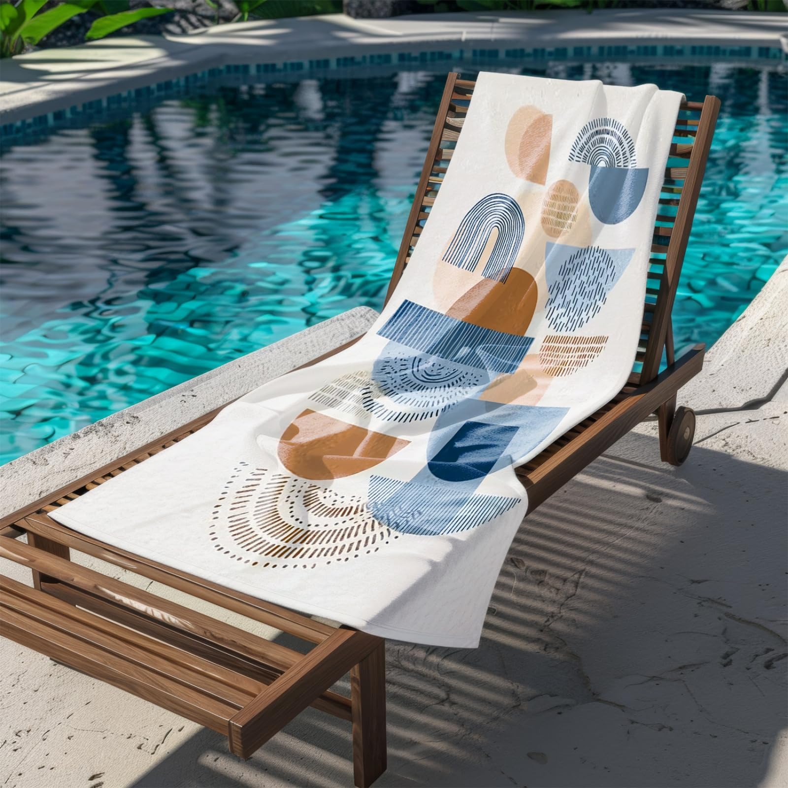 Telo Mare Microfibra Grande 200X200 Stile Moderno Giallo Blu Telo da Mare Matrimoniale Xxl,Ad Asciugatura Rapida, Telo Bagno Senza Sabbia,Spiaggia, Campeggio, Escursionismo, Picnic