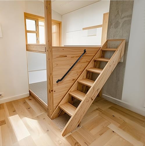 Vista 18 de Asa de escalera de 37 pulgadas para patio de recreo (1 par), riel de escalera de metal para casa de juegos, asas de seguridad para juegos al aire