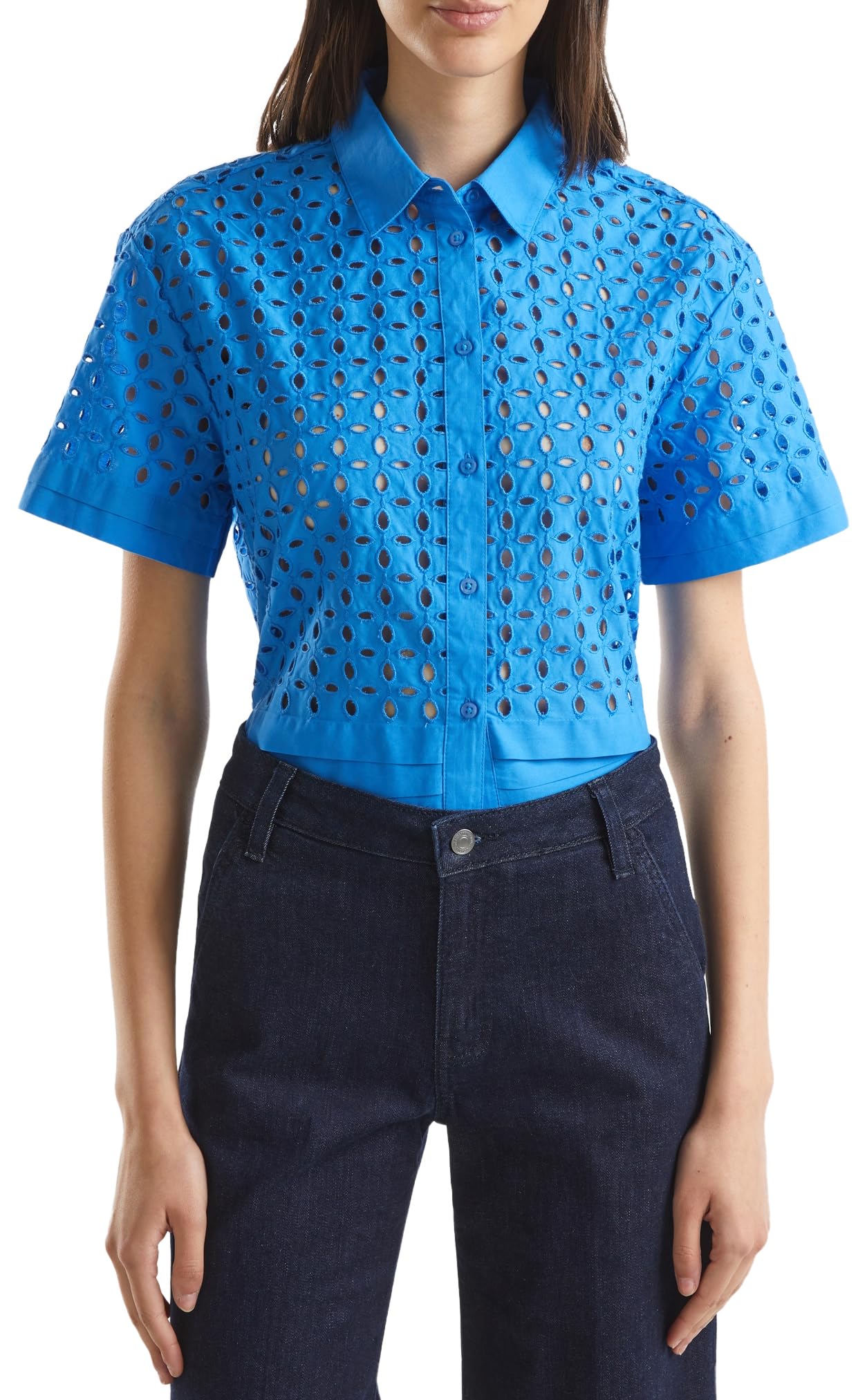 United Colors of Benetton Camicia 58bhdq08b Camicia Donna (Pacco da 1)