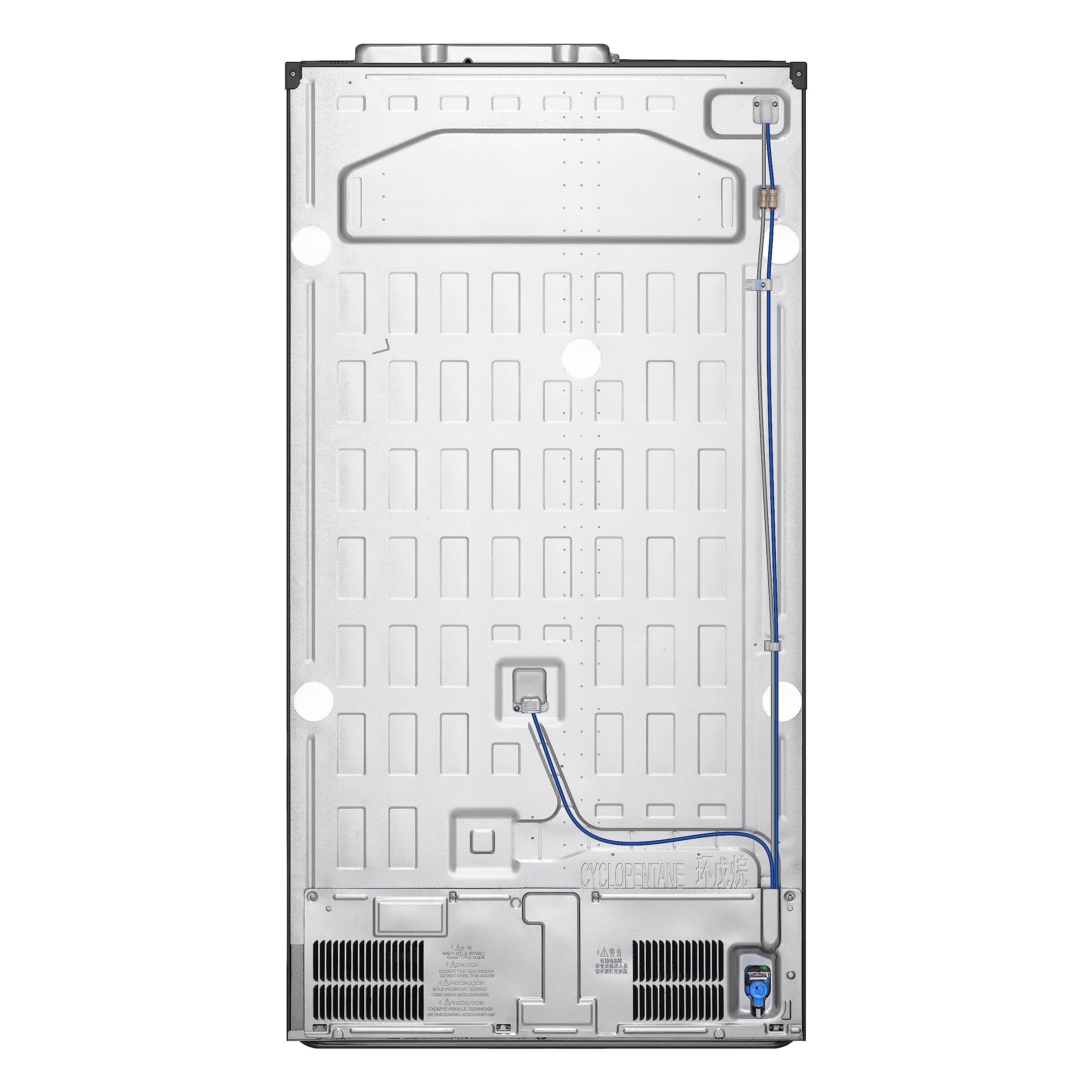 LG GSLV91MBAD Frigorifero Americano Side-by-Side, Classe D, Frigorifero No Frost, 635L, Wi-Fi, Door & Linear Cooling, Fresh Balancer, Dispenser senza allaccio, Igienizzazione UVnano, Acciaio