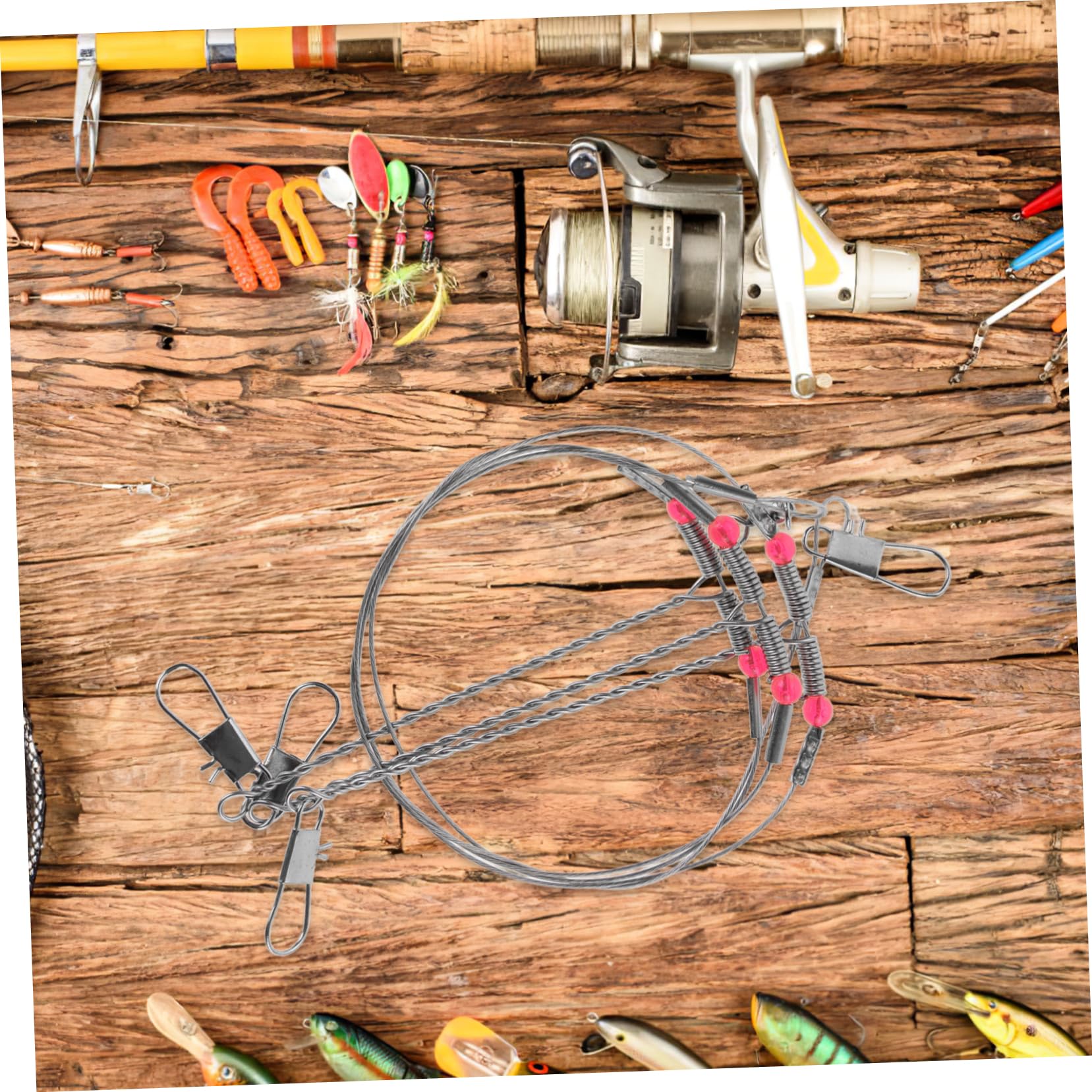 BESPORTBLE 5 Sets Fishing Trace Leader Kit Stainless Steel Wire Balance Rigs Sea Fishing Leaders