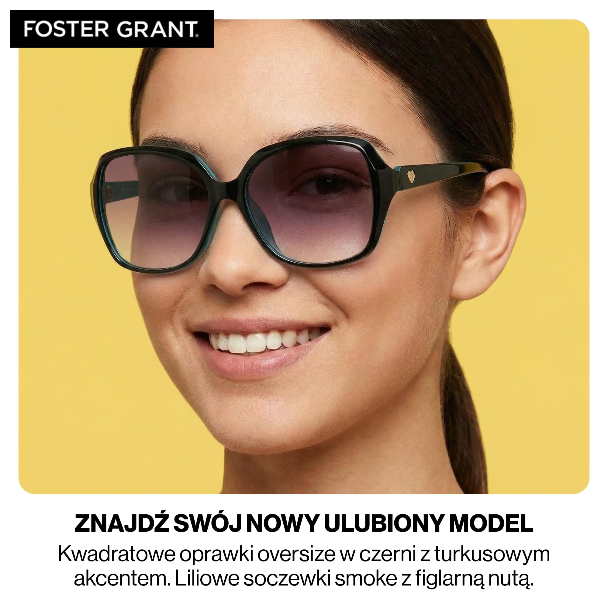Foster Grant Okulary przeciwsłoneczne Kobiety 26 583 Heart Rivets