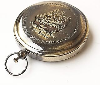 Collectibles Buy Nautical Ross London Brass Round Pocket Compass Marine Navigational Royal Device Gift Item