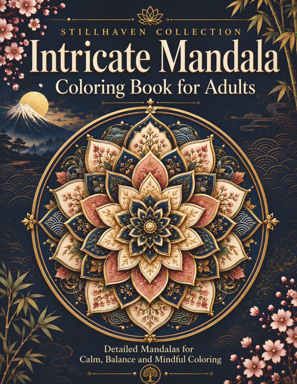 Intricate Mandala Coloring Book for Adults: Detailed Mandalas for Calm, Balance and Mindful Coloring (StillHaven Studio Mandalas – Hard)