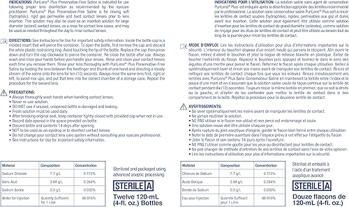 Miniatura 4 de Salina Purilens Plus sin conservantes doce de 4 onzas líquidas Botellas