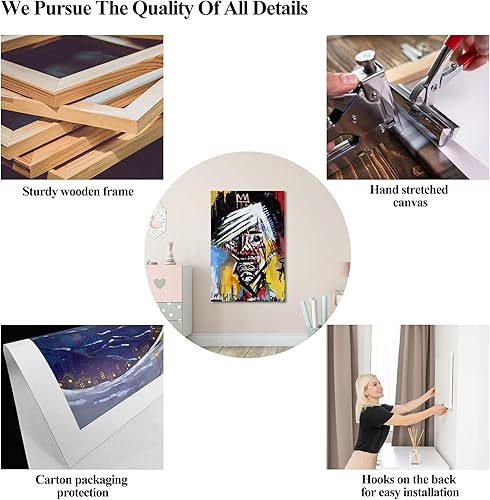 Miniatura 334 de ANRUOXI Graffiti - Lienzo decorativo para pared, diseño abstracto retro, pintura urbana moderna, póster de decoración de pared de zapatos para