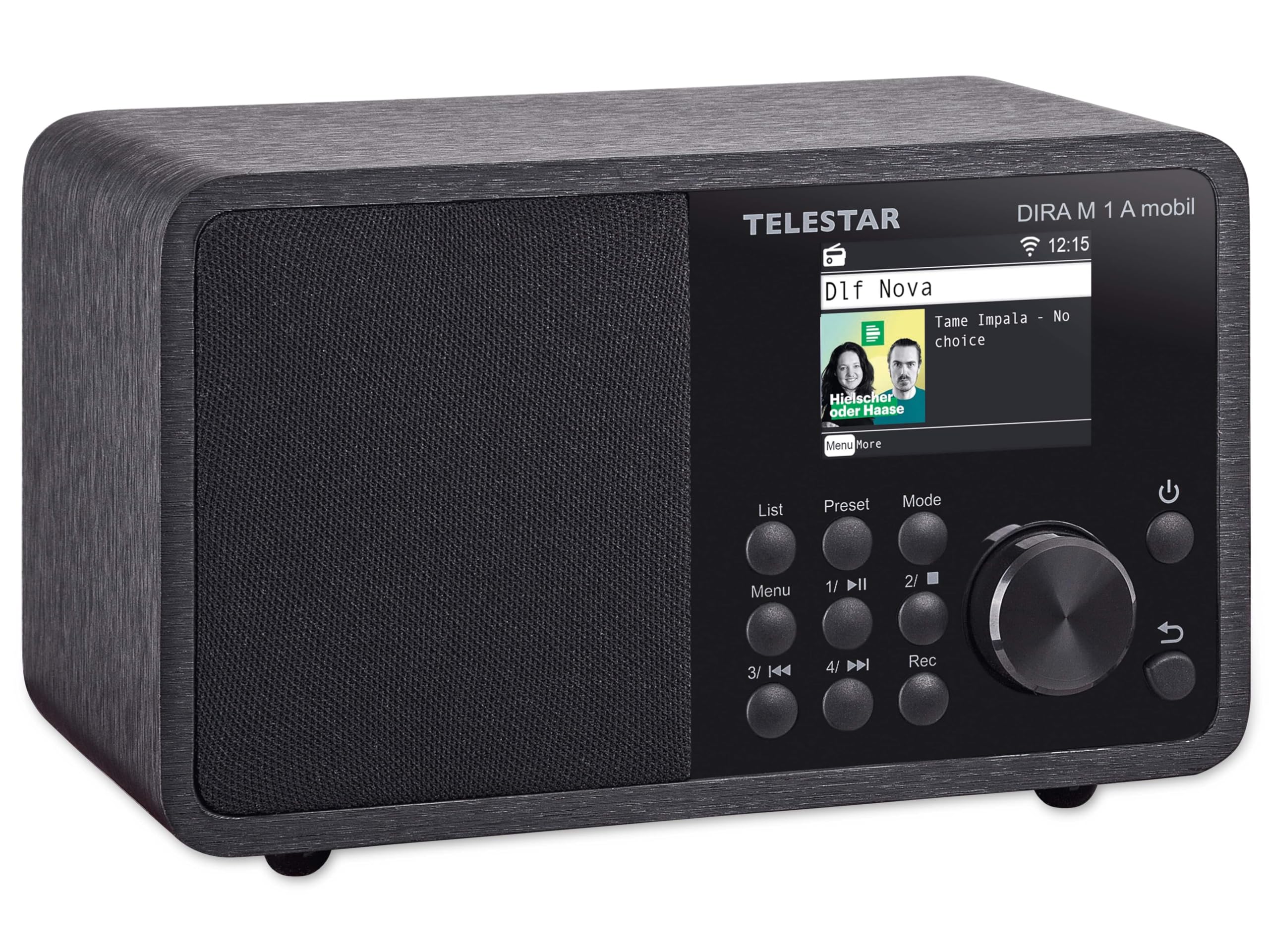 Telestar DIRA M 1 A Batterie Mobile Numérique Radio Internet (Dab+ / Dab/FM/Internet, Batterie Li-ION, WLAN Bluetooth 5.1, Affichage Couleur, Avertissement d'urgence EWF) Noir