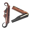 GENTS Handmade Portable Mustache Beard Comb Set - 2 Pocket Sized Foldable Fine Tooth Grooming Combs