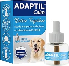 ADAPTIL Calm - Antiestrés para perros - Solo en casa, Miedos, Ruidos fuertes, Adopción - Recambio 48ml